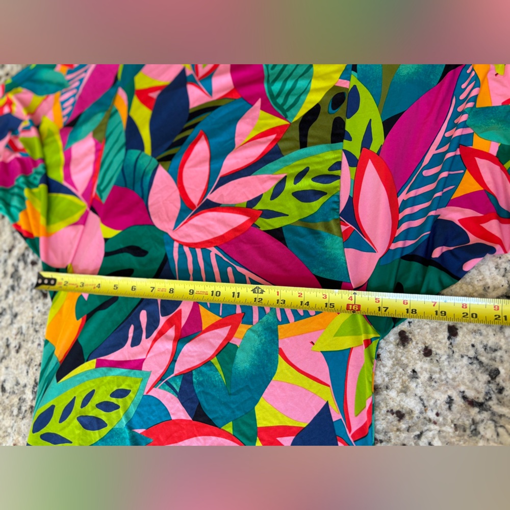 Trina Turk Rainforest Tropical Vibrant Tunic Cover-Up Dress Tunic Small - Picture 15 of 15